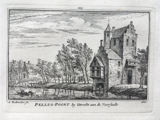 Pellus-poort te Utrecht - ca. 1730