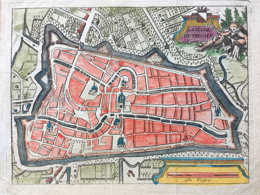 Stadsplattegrond van Utrecht - ca. 1740