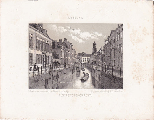 De Plompetorengracht- circa 1860.